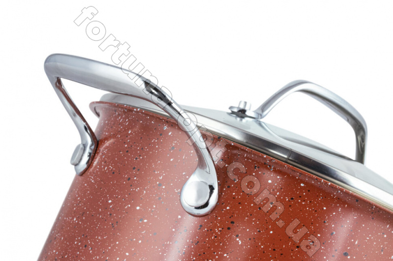 Набор посуды Edenberg красный мрамор ЕВ - 4045 ✅ базовая цена $85.25 ✔ Опт ✔ Скидки ✔ Заходите! - Интернет-магазин ✅ Фортуна-опт ✅